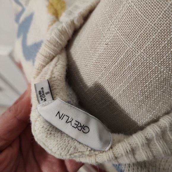 💕 EUC Greylin Brand Janey Ivory Wave Retro Look Fitted Sweater, Ladie's, Small - Picture 15 of 15